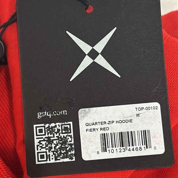 GSTQ Quarter Zip Hoodie White Size Medium. - Picture 8 of 16